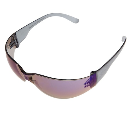 Forney Safety Glasses, Blue Mirror Lens, 10-Pk 55328